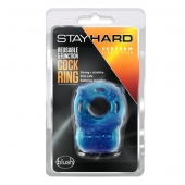 Голубое эрекционное виброкольцо Reusable 5 Function Cock Ring - Blush Novelties - в Москве купить с доставкой