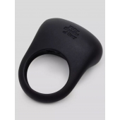 Черное эрекционное виброкольцо Sensation Rechargeable Vibrating Love Ring - Fifty Shades of Grey - в Москве купить с доставкой
