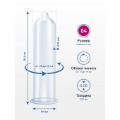 Презервативы MY.SIZE размер 64 - 3 шт. - My.Size - купить с доставкой в Москве