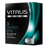 Контурные презервативы VITALIS PREMIUM comfort plus - 3 шт. - Vitalis - купить с доставкой в Москве