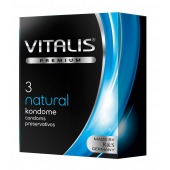 Классические презервативы VITALIS PREMIUM natural - 3 шт. - Vitalis - купить с доставкой в Москве