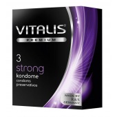 Презервативы с утолщенной стенкой VITALIS PREMIUM strong - 3 шт. - Vitalis - купить с доставкой в Москве