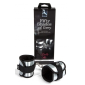 Серо-черные наручники Totally His - Fifty Shades of Grey - купить с доставкой в Москве