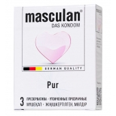 Супертонкие презервативы Masculan Pur - 3 шт. - Masculan - купить с доставкой в Москве