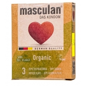 Экологически чистые презервативы Masculan Organic - 3 шт. - Masculan - купить с доставкой в Москве