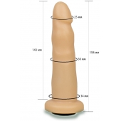 Телесная насадка Harness - 15,8 см. - LOVETOY (А-Полимер) - купить с доставкой в Москве