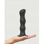 Черная насадка Strap-On-Me Dildo Geisha Balls size XL - Strap-on-me - купить с доставкой в Москве