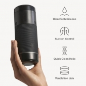 Черный мастурбатор с контролем всасывания Arcwave Pow Stroker - Arcwave - в Москве купить с доставкой