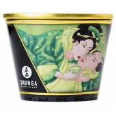 Массажная свеча Exotic Green Tea с ароматом зелёного чая - 170 мл. - Shunga - купить с доставкой в Москве