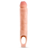 Телесная насадка-удлинитель 11.5 Inch Silicone Cock Sheath Penis Extender - 29,2 см. - Blush Novelties - в Москве купить с доставкой