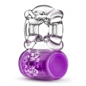 Фиолетовое эрекционное виброкольцо Pleaser Rechargeable C-Ring - Blush Novelties - в Москве купить с доставкой