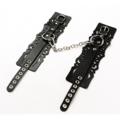 Узорчатые кожаные оковы с регулируемыми ремешками - Crazy Handmade - купить с доставкой в Москве