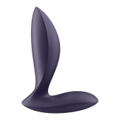 Фиолетовый анальный вибростимулятор Power Plug - Satisfyer - в Москве купить с доставкой