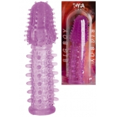 Фиолетовая насадка, удлиняющая половой член - 13,5 см. - Toyfa Basic - в Москве купить с доставкой