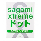 Презерватив Sagami Xtreme Type-E с точками - 1 шт. - Sagami - купить с доставкой в Москве