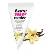 Съедобное согревающее массажное масло Love Me Tender Vanilla с ароматом ванили - 10 мл. - Love to Love - купить с доставкой в Москве