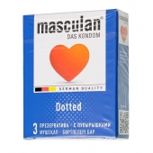 Презервативы с пупырышками Masculan Dotted - 3 шт. - Masculan - купить с доставкой в Москве