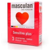 Презервативы Masculan Sensitive plus - 3 шт. - Masculan - купить с доставкой в Москве