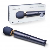 Cиний вибратор Le Wand Petite Rechargeable Vibrating Massager - 25 см. - Le Wand