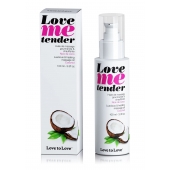 Съедобное согревающее массажное масло Love Me Tender Cocos с ароматом кокоса - 100 мл. - Love to Love - купить с доставкой в Москве
