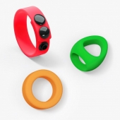 Набор из 3 разноцветных эрекционных колец Kit Neon Ring - Love to Love - в Москве купить с доставкой
