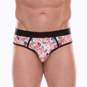 Белые трусы-джоки с принтом в виде цветных ракушек - Don Moris купить с доставкой