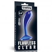 Синяя анальная втулка Flawless Clear Prostate Plug 6.0 - 15 см. - Lovetoy - в Москве купить с доставкой