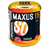 Презервативы анатомической формы Maxus Sensual - 15 шт. - Maxus - купить с доставкой в Москве