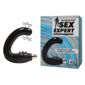 Чёрный массажёр простаты серии Sex Expert - Sex Expert - в Москве купить с доставкой