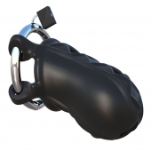 Черный замок верности Extreme Silicone Cock Blocker - Pipedream - купить с доставкой в Москве