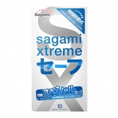 Презервативы Sagami Xtreme Ultrasafe с двойным количеством смазки - 10 шт. - Sagami - купить с доставкой в Москве