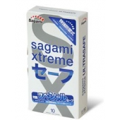 Презервативы Sagami Xtreme Ultrasafe с двойным количеством смазки - 10 шт. - Sagami - купить с доставкой в Москве