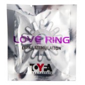 Прозрачное гелевое эрекционное кольцо с шипиками - Toyfa Basic - в Москве купить с доставкой