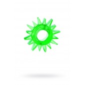 Зеленое эрекционное кольцо-солнце - Toyfa Basic - в Москве купить с доставкой