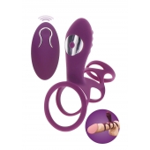 Фиолетовая эрекционная вибронасадка Halo Halo C-Ring Sleeve - Toy Joy - в Москве купить с доставкой
