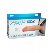 Полый страпон на ремнях 6’’ Hollow Silicone Strap-on - Pipedream - купить с доставкой в Москве