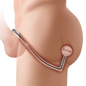 Кольцо на пенис с анальным стимулятором Stainless Steel Anal Hook   Cock Ring - BlueLine - в Москве купить с доставкой