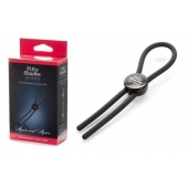Тёмно-серое эрекционное кольцо с зажимом Again and Again Adjustable Cock Ring - Fifty Shades of Grey - в Москве купить с доставкой