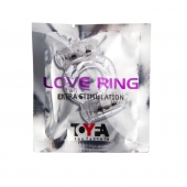 Прозрачное виброкольцо с двумя вибропульками - Toyfa Basic - в Москве купить с доставкой