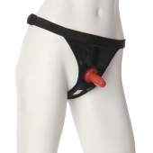 Трусики со штырьком для фиксации насадок Ultra Harness with Plug - Doc Johnson - купить с доставкой в Москве