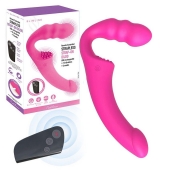 Розовый безремневой страпон Straples Strap-On Dildo - Erokay - купить с доставкой в Москве