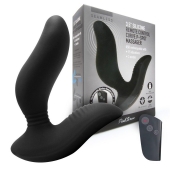 Черный вибромассажер простаты 3,5’’ Remote Control Curve P-spot Massager - 12 см. - Erokay - в Москве купить с доставкой
