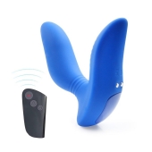 Синий вибромассажер простаты 3,5’’ Remote Control Curve P-spot Massager - 12 см. - Erokay - в Москве купить с доставкой