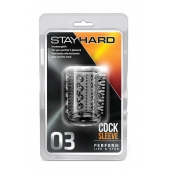 Прозрачная насадка с шипами и шишечками STAY HARD COCK SLEEVE 03 CLEAR - Blush Novelties - в Москве купить с доставкой