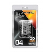 Прозрачная насадка с бороздками STAY HARD COCK SLEEVE 04 CLEAR - Blush Novelties - в Москве купить с доставкой