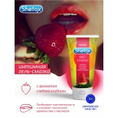 Интимная гель-смазка Shefox «Сладкая клубника» - 50 мл. - Shefox - купить с доставкой в Москве