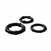 Набор из 3 черных эрекционных колец Babooom Ring Set - Adrien Lastic - в Москве купить с доставкой