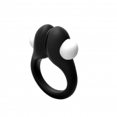 Черное эрекционное кольцо Zippy Vibrating Ring With Bullet - Adrien Lastic - в Москве купить с доставкой