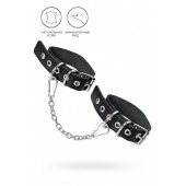 Черные оковы из одного ремешка с люверсами - Pecado - купить с доставкой в Москве