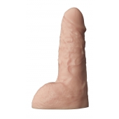 Телесный фаллоудлинитель с мошонкой Cock Next - 19 см. - LOVETOY (А-Полимер) - в Москве купить с доставкой